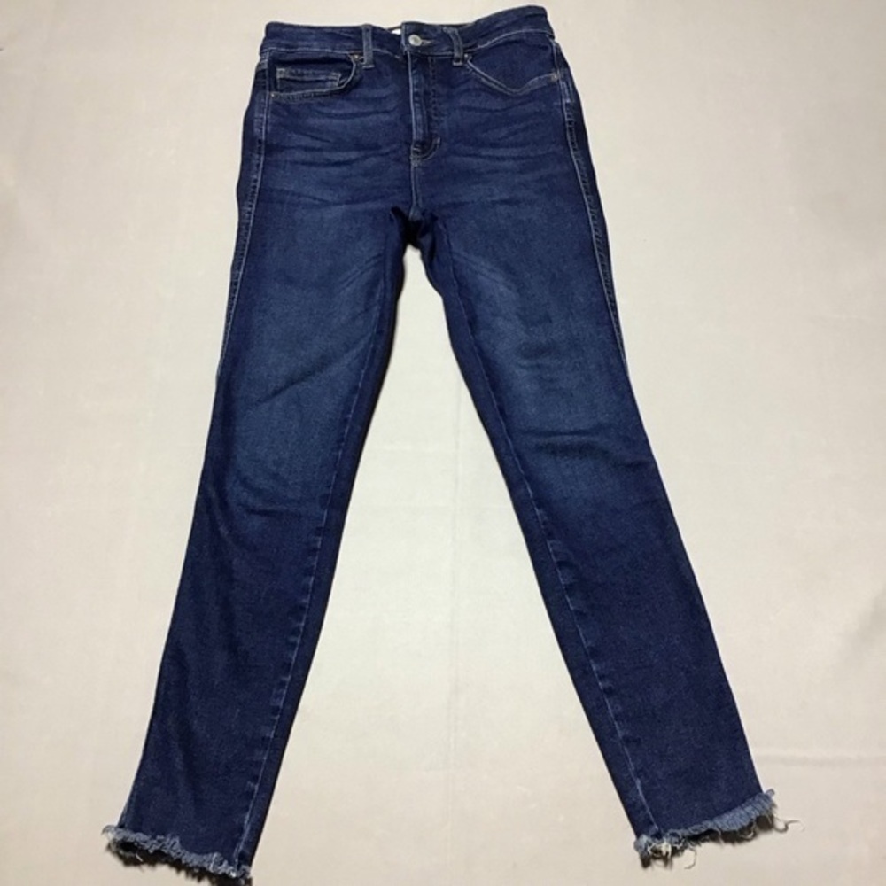We The Free High Rise Ankle Dark Blue Jeans